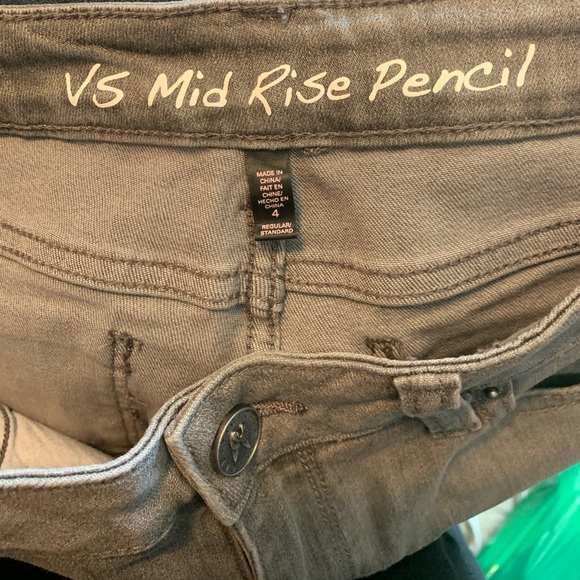 Grey “Mid Rise Pencil” Skinny Jeans - Picture 6 of 9